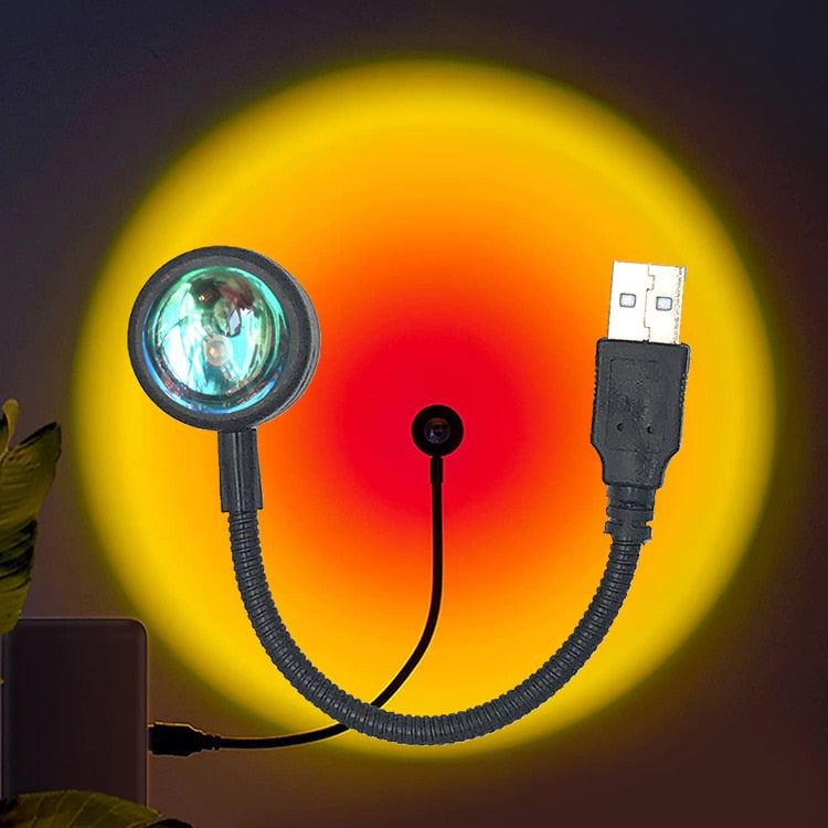 SkandiShop USB Sunset Lamp LED